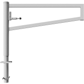 Swiveling gates | for casting in concrete, hot-dip galvanized | total width: 1500 mm | for padlock
